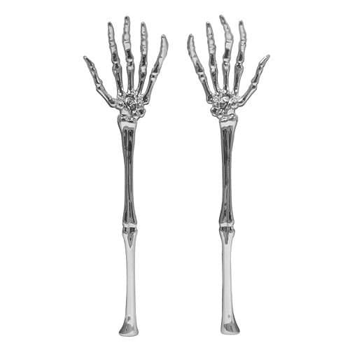 The Midnight Market Set of 2 Halloween Skeleton Arm Tongs