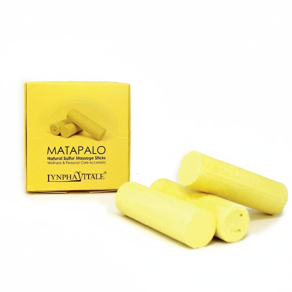 Sulphur Sticks or Bars - Natural Remedy for Neck Pain, Cold Stroke, Torticollis, Joint Pain - 1 Pack of 3 Large Sticks