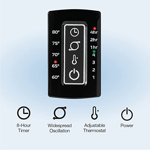 Pedestal Fan with Remote Oscillation and Thermostat