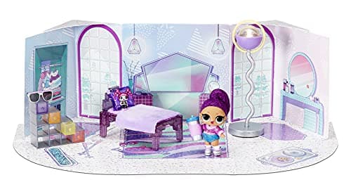 L.O.L. Surprise! Winter Chill Hangout Spaces Furniture Playset with Bling Queen Doll, 10+ Surprises with Accessories, for LOL Dollhouse Play - Toy for Kids, Gift for Girls Boys Ages 4 5 6 7+ Years Old