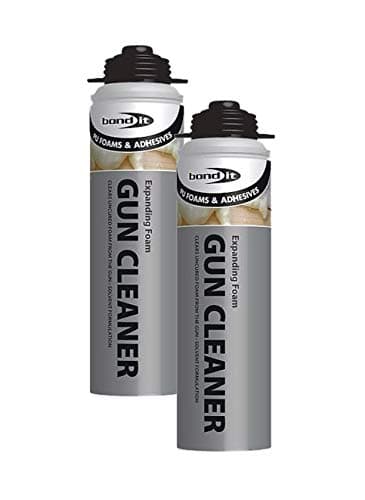 2 x 500ml Expanding PU Foam Gun Cleaner Contractors Grade Fluid Clean