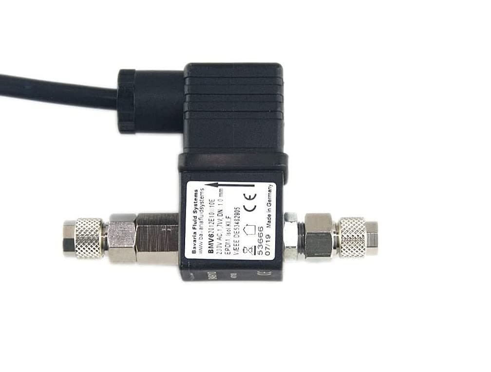 Bavaria Fluid Systems CO2 Solenoid Valve with Non-Return Valve - Made in Germany - Extra Long Cable