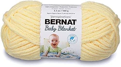 Bernat Baby Blanket Super Chunky Polyester Knitting Yarn 100g - 3615 Baby Yellow