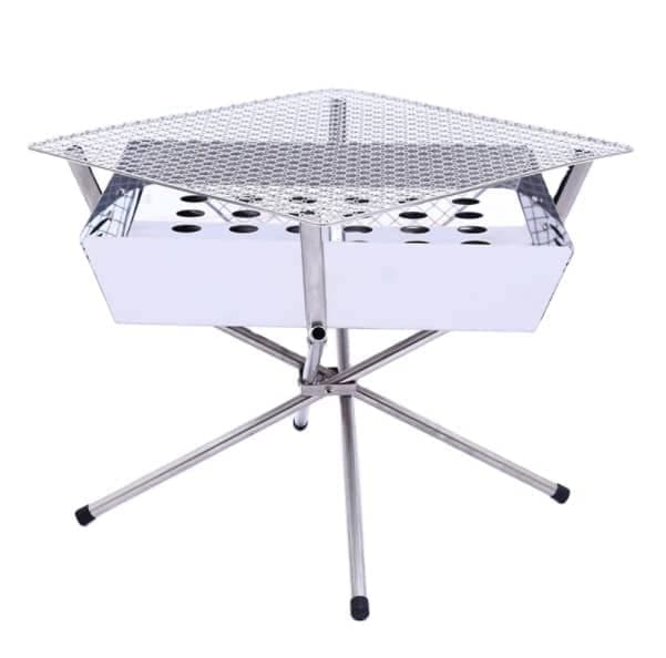 ALBAWADIPortable Camping BBQ Charcoal Grill Stove Folding Fire Grill Stove