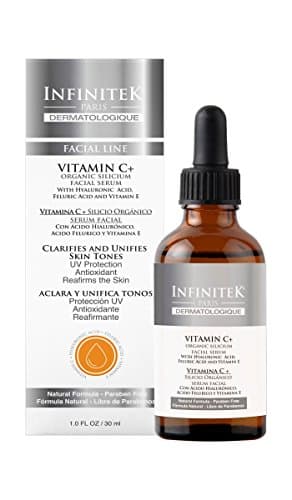Infinitek Feluric & Hyaluronic Acid + Vitamin C and E Moisturizing Face Serum Oil with Absorbic Acid | Anti Aging Treatment Professional Grade 30 g