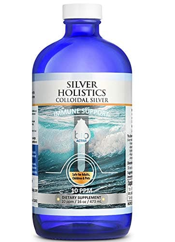 Colloidal Silver Liquid - 16 oz Glass Bottle by Silver Holisitcs