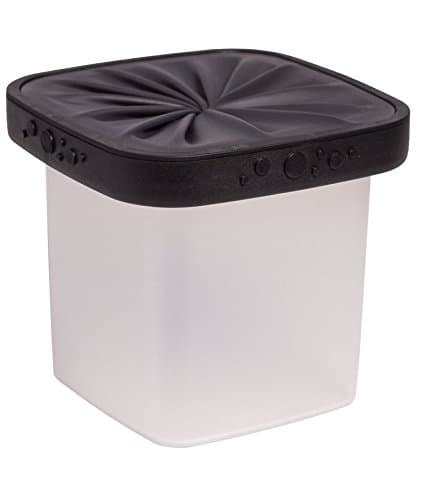 Neolid Storage Container - Unique, Innovative, Stylish, Leak-Proof, Lidless Design - Bpa Free (Lucie Black)