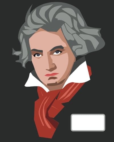 Music Manuscript Paper Notebook Beethoven Design. 10 Staves Per Page: Blank Sheet Music Book for Musicians, Songwriters, Composers, or Players Who Are ... Symphonies (Teen Chord Notation Lesson Memo)