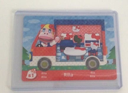 Rilla - S1 - ENGLISH VERSION - Nintendo Animal Crossing New Leaf Sanrio amiibo Card
