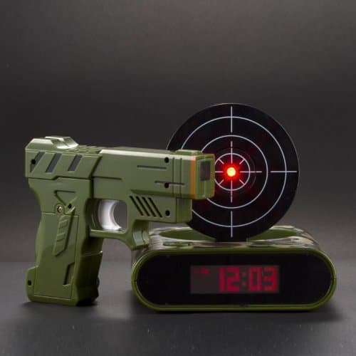 Lock N' load target alarm clock/Gun alarm colck - camouflage