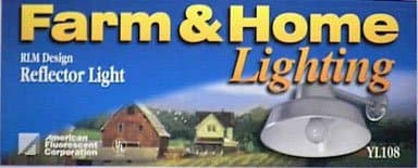 YL108-4 Round Barn and Yard Light, 14-Inch