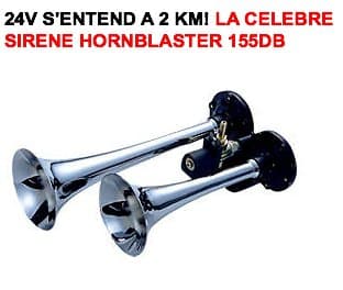 LCM2014 24 V. hornblaster Horn Locomotive with two Horns chromees 155db. The Famous hornblaster. Amazing Power Raid Preparation 4x4