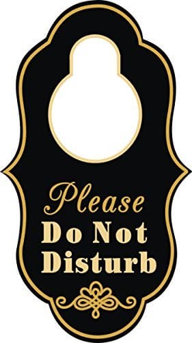 Please Do Not Disturb Sign 8"x4.5" Sending The Warn Message Hanger Sign -- The Best Quality Privacy Holder Sign …