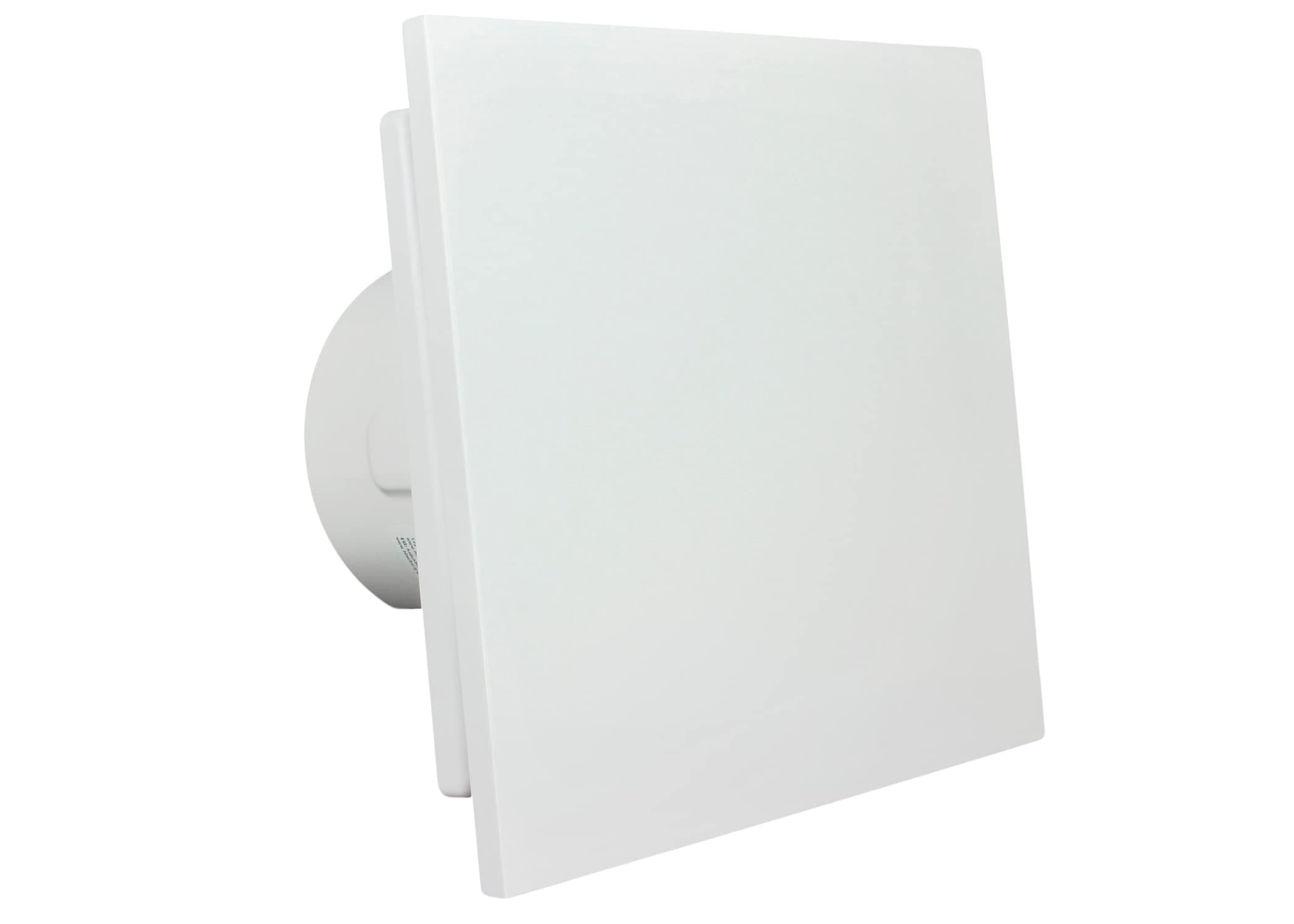 VENTSSHIELD White 100 mm Bathroom Extractor Fan with Humidistat Sensor Built-in Timer for Silent Controlled Ventilation Wall Ceiling Mounted 4’’ Powerful Exhaust Humidity Control for Shower