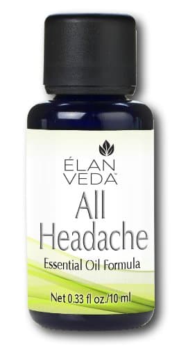 Natural Headache Remedy by ELANVEDA | Essential Oil Blend for Head Pain, Migraine Relief | With Peppermint, Eucalyptus, Lavender - 0.33 fl oz
