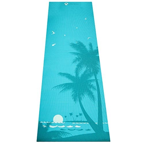 Aurorae Classic/Printed Extra Thick and Long 72" Premium Yoga Mat with Non Slip Rosin Included