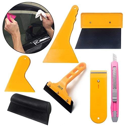 Window Tint and Vinyl Wrap Tool Kit Set - Scraper Squeegee for Auto Film Tinting Installation - Glass Protective Film Installing Tool for Car and Home - Vehicle Wrap Accessories
