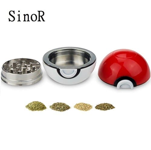 SinoR Premium RedBall Spice & Herb Grinder w/ Gift Box