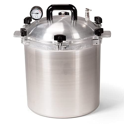 Wisconsin Aluminum Foundry 1925X Non-Electric Portable Steam Sterilizer, 17.6 Quart Chamber Capacity, 10-1/4" Chamber Height x 11-1/8" Chamber Diameter, 16-3/4" Height x 12-5/8" Diameter