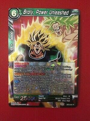 Beauty waterproof eye black Broly, Power Unleashed - BT6-061 - R - Destroyer Kings.