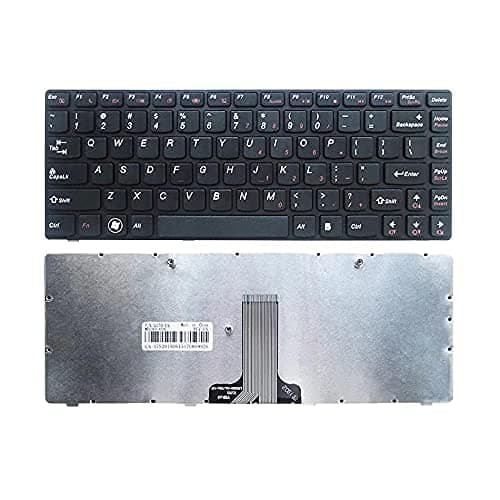 Laptop Keyboard Compatible For Lenovo Ideapad B470 B475 G470 G475 V470 B490 M490 M495 Series 25-011670 V-11692Es1-Us Mp-10A23Us-6861, Wired, Black