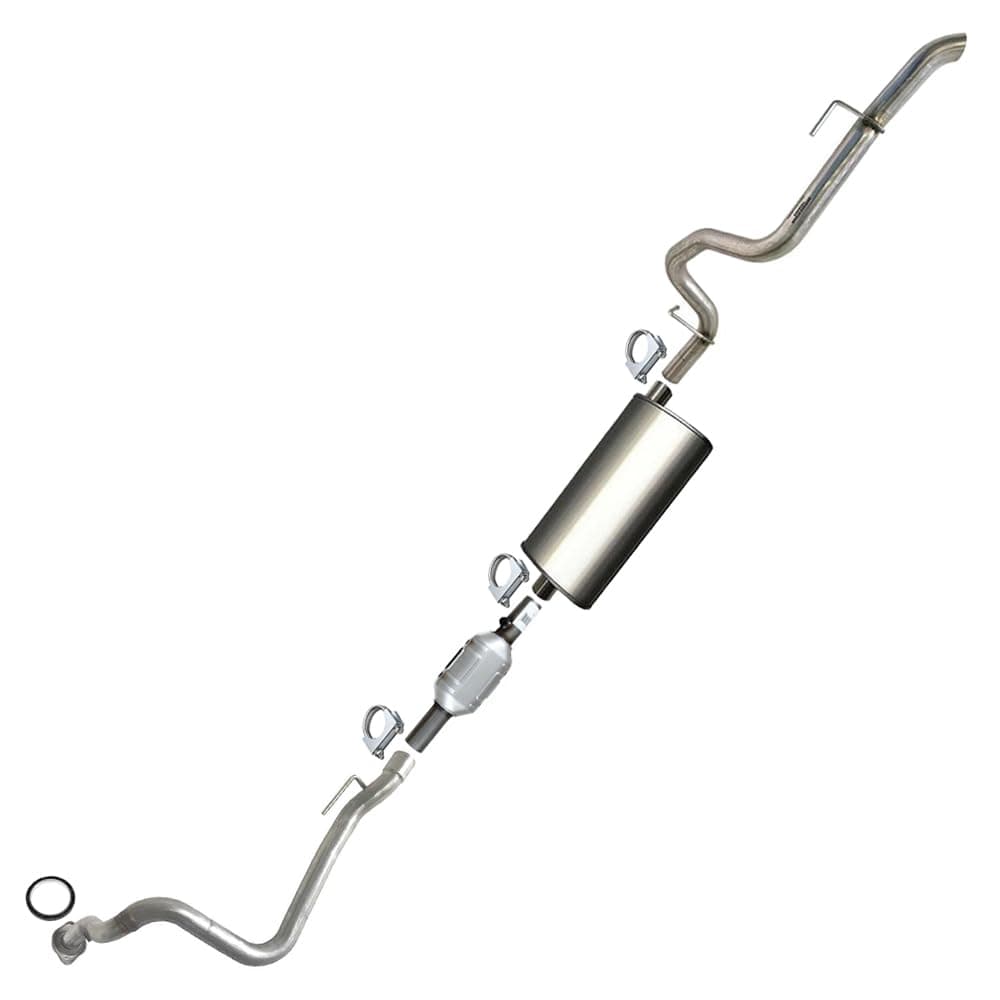 Northeastern Exhaust | EPA Approved-Stainless Steel Complete Exhaust System kit Compatible with Jeep Cherokee 1996-1999 4.0L - Includes Clamps and gasket