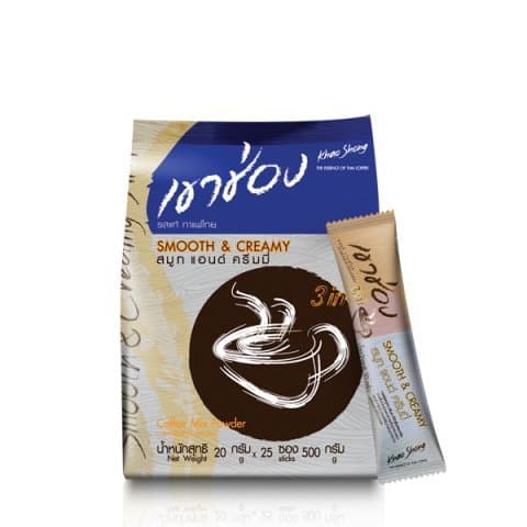 Khao Shong Instant Coffee Mix 3 in 1 Smooth and Creamy