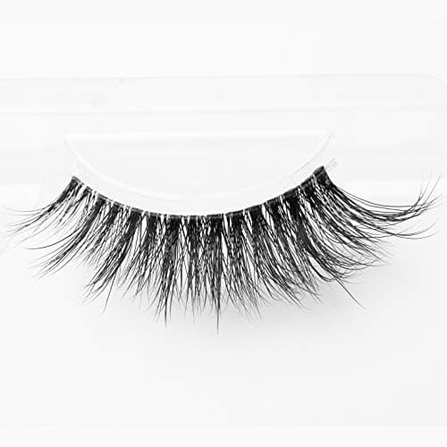 Clear Band Long Wispy Dramatic Look 3D Mink False Eyelashes- Lightweight, Fluffy Invisible Line Strip Lashes D844