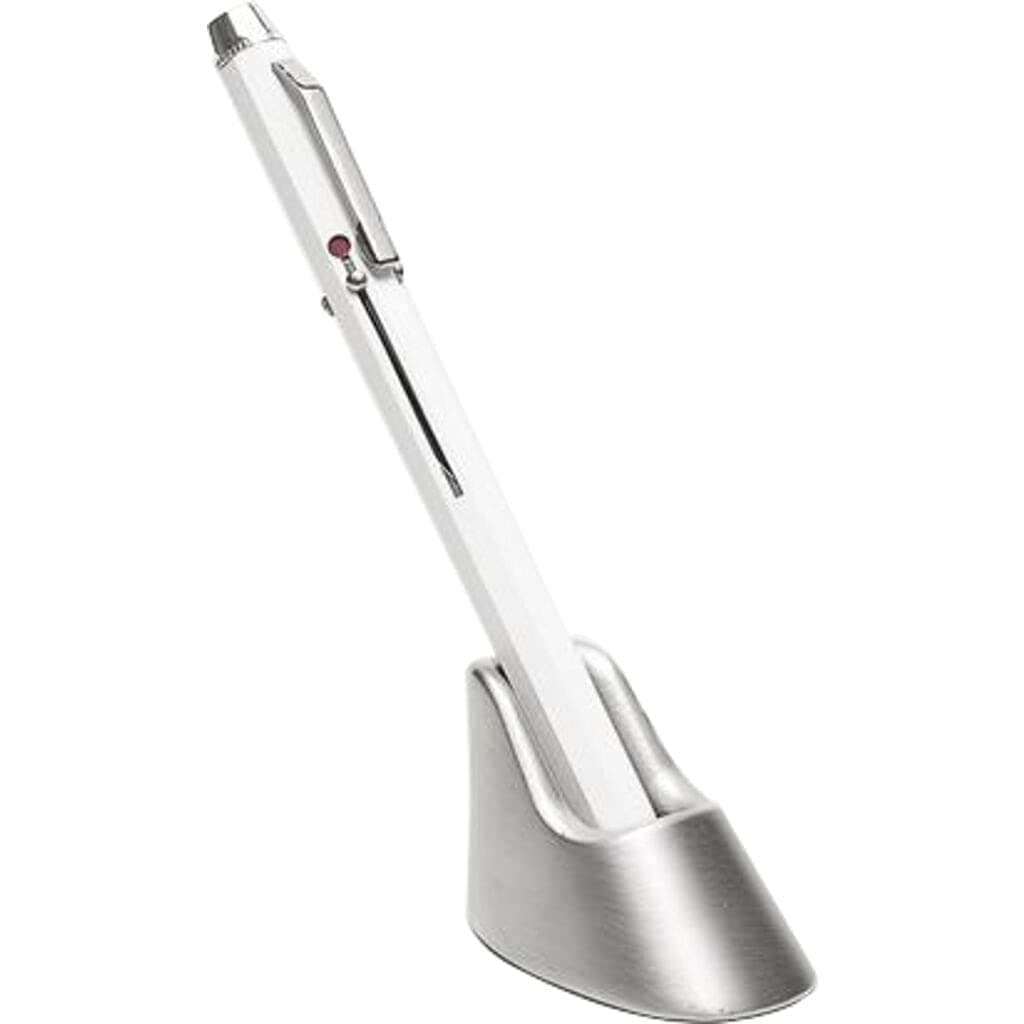 Craighill Pen Rest - Minimalist Desktop Pen Holder for Office, Ballpoint Pen Organizer & Display Stand for Desk, Stylish Cast Stainless Steel