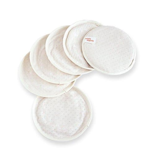 4.9" Pure Cotton Reusable Breastfeeding Pads/Cloth Nursing Pads - 3 Pairs (6 Pieces)