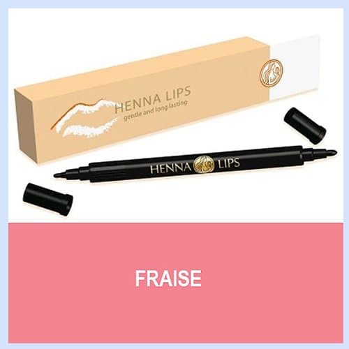 Natural Lip Stain, Henna Lips Lip Liner - Fraise