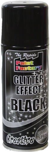 Shopping Sky3 x 200ml Black Glitter Effect Spray Paint for Decorating, Picture Frames & Crafts