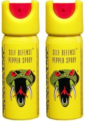 Pair of Women's Self Defence Stream Pepper Spray (35g, double)