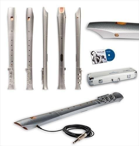 Mollenhauer ELODY Electronic Alto Treble Recorder SILVER SPARKLE