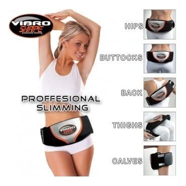 EZ Vibro Shape Belt – Ultimate Abs and Total Body Workout – Tones and Slims Ab Muscles and More (Green Model)