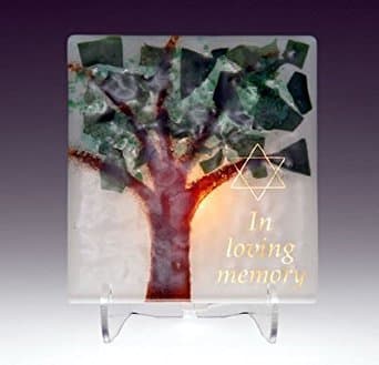 Electric Yarzheit Candle Sitting Shivah Jewish Funeral Memorial Candle Tree of Life