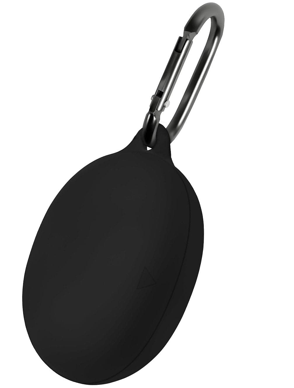 Geiomoo Silicone Carrying Case Compatible with Anker Soundcore Liberty 3 Pro, Portable Scratch Shock Resistant Cover with Carabiner (Black)