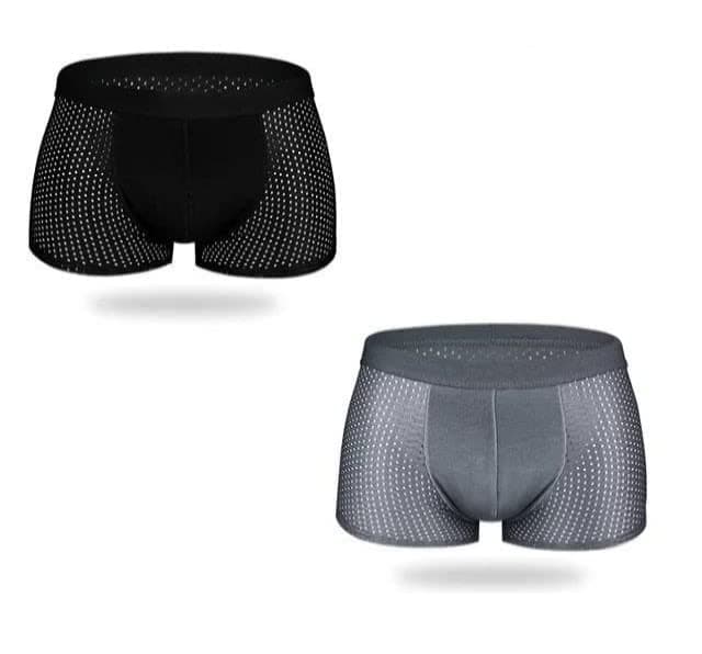 Parent Men Breathable Pouch Underwear Packs Mesh Boxer Briefs | Air Ventilation Boxer Brief | Pack of 2