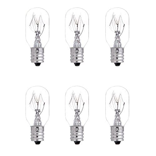 OUMAI 6 Pack 25 Watt Bulbs for Scentsy Plug-in Nightlight Wax Warmers, Home Fragrance Wax Diffusers & Salt Lamps, 120 Volt Bulk Bulb Replacements