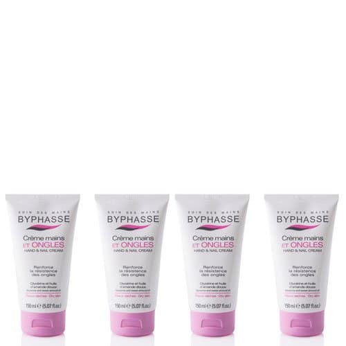 Byphasse Lot of 4 – Hand and Nail Cream – Dry Skin 150 ml