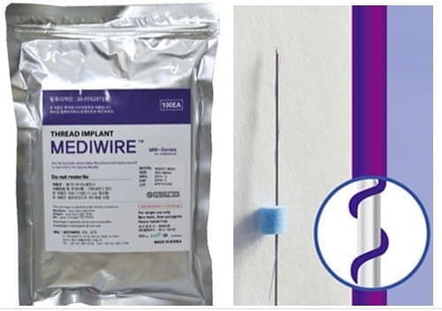 MEDIWIRE Maeson PDO Thread Lift / Face Whole Body Lift 100pcs - Mono Type (26G-90mm)