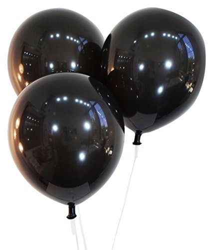 Creative Balloons 12" Latex Balloons - Pack of 72 Pieces - Decorator Midnight Black
