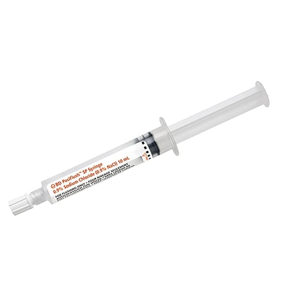 BD PosiFlush Pre-Filled Saline Syringe - 10ml x 30
