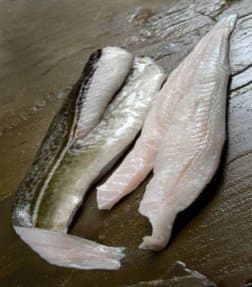 2kg Market Fresh Fish, Cod Fillets Boned - Ideas for Valentines Romantic Meals, Mother's Day Treats, Dinner Parties and buffets
