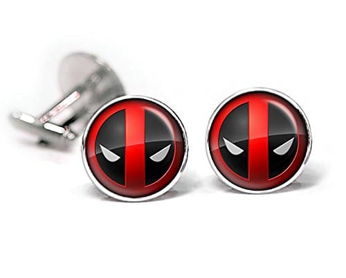 SharedImaginationDeadpool Cufflinks, X-Men Tie Clip, Avengers Tie Tack, Marvel Jewelry, Link, Groomsmen Gift Wedding Party Gifts Father's