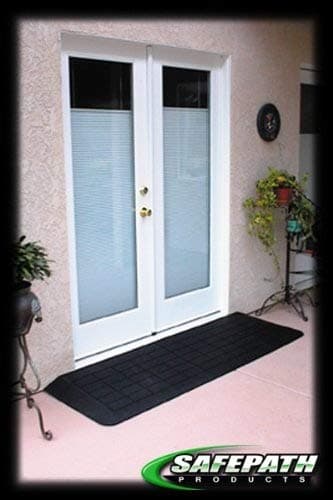 SafePath Products RAEZ0010 EZEdge 1/2" Thick x 42" Wide x 3.5" Transition/Threshold Ramp