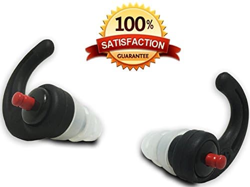 SportEar X-Pro Series Multi-Use Earplugs, 19-30dB Hearing Protection, Comes With FREE Case and Med./Lg. Tips. For Shooting, Hunting, Industrial, Concerts, Auto Racing, Military, Snoring, etc.