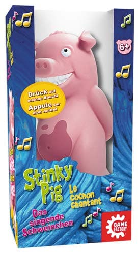 Game Factory 646173 Stinky Singing Pig Fun Party Game for Kids and Adults