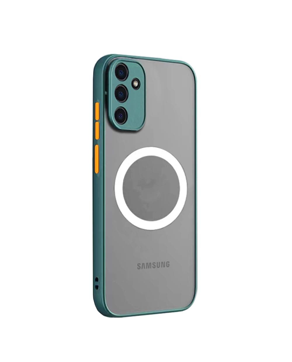 Galaxy A34 5G Case Magnetic [Support Magsafe Charger] Wireless Anti-Scratch Shockproof Matte Clear Full Camera Protection Slim Thin Phone Cover Case for Samsung Galaxy A34 5G 6.6"-Green