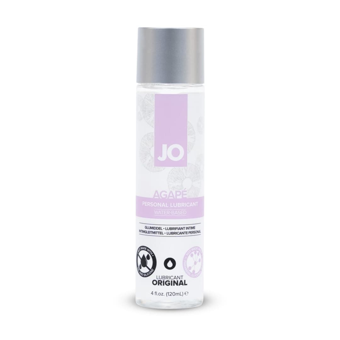 JO Agape Lube – Water Based Personal Lubricant for Sensitive Skin, pH Balanced Agape Lubricant – 4 fl oz